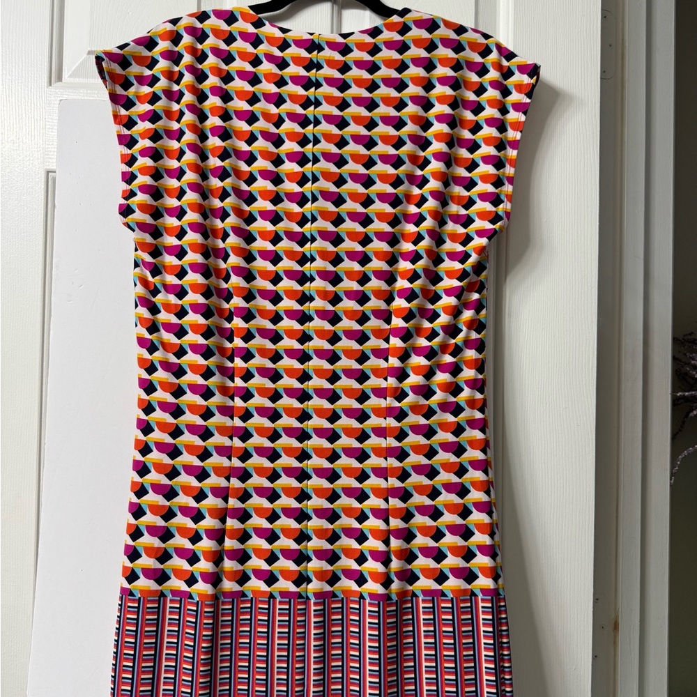 #6 LAUNDRY Shelli Segal DRESS, XS cap sleeve cutout V at Neck Front NWOT - Picture 2 of 13